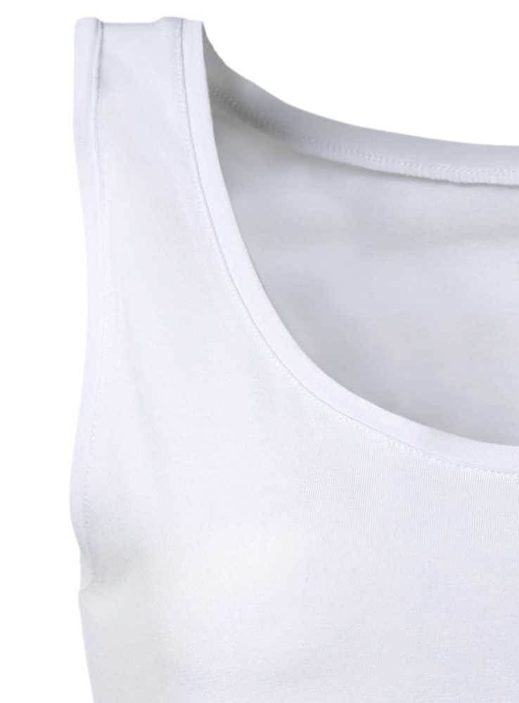 Bambus undertrøje eller tank-top fra 109 kr hvid