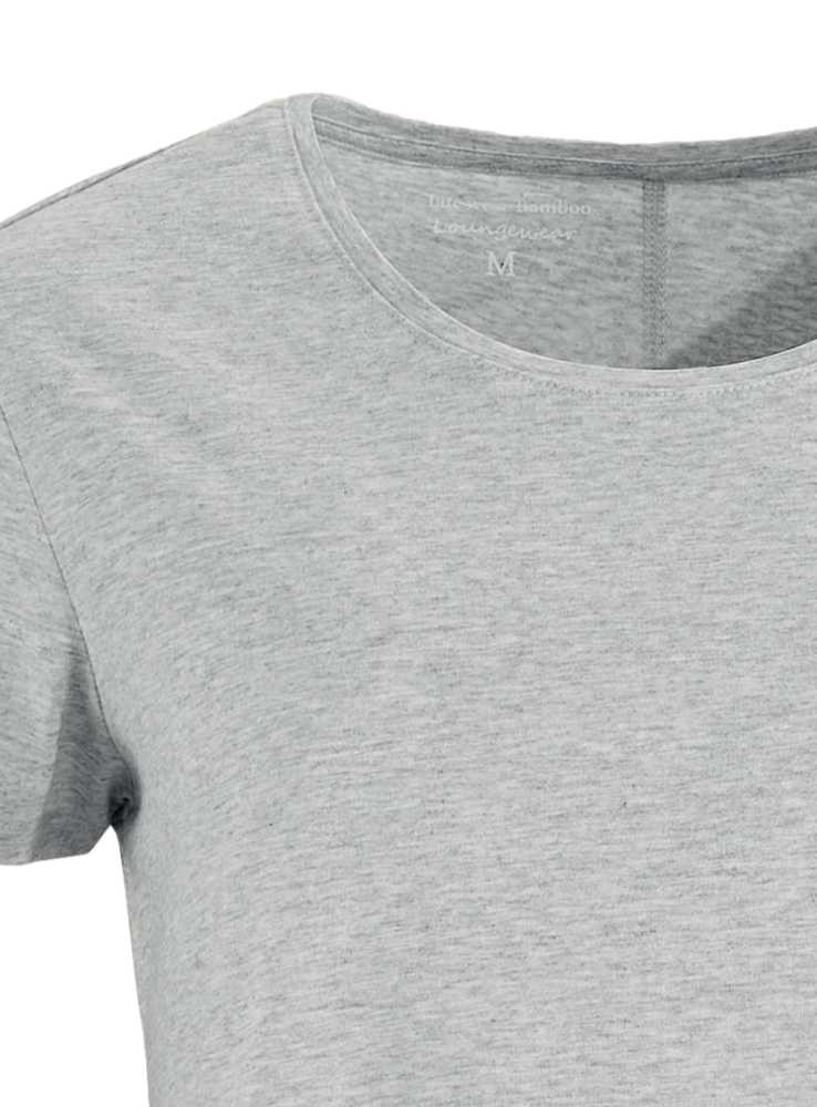 Pyjamas-sæt af bambus med shorts, grå