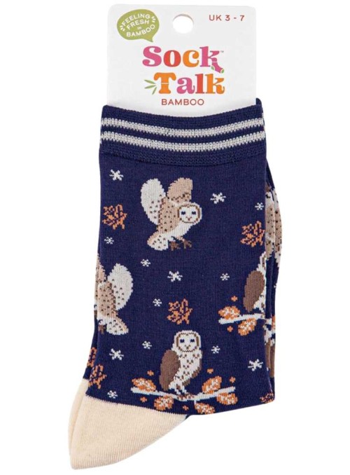 Bambus strømper ugler, dame, fra Sock Talk