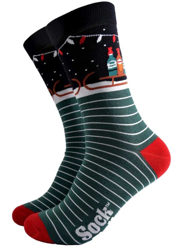 Bambus strømper med kælk og flasker, herre, fra Sock Talk