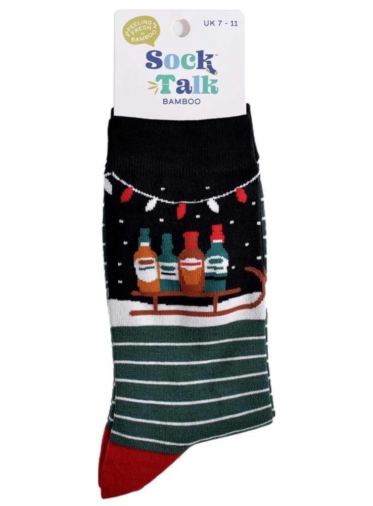 Bambus strømper med kælk og flasker, herre, fra Sock Talk
