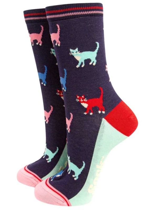 Bambus strømper Katte, dame, fra Sock Talk