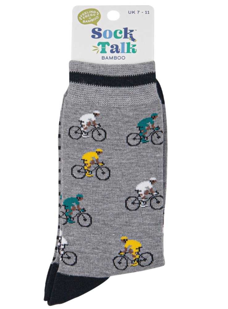 Bambus strømper med cykler, herre, fra Sock Talk
