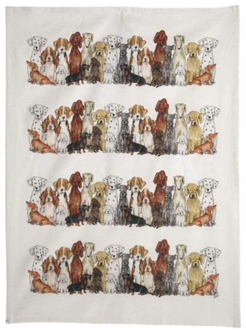 Viskestykke med hunde