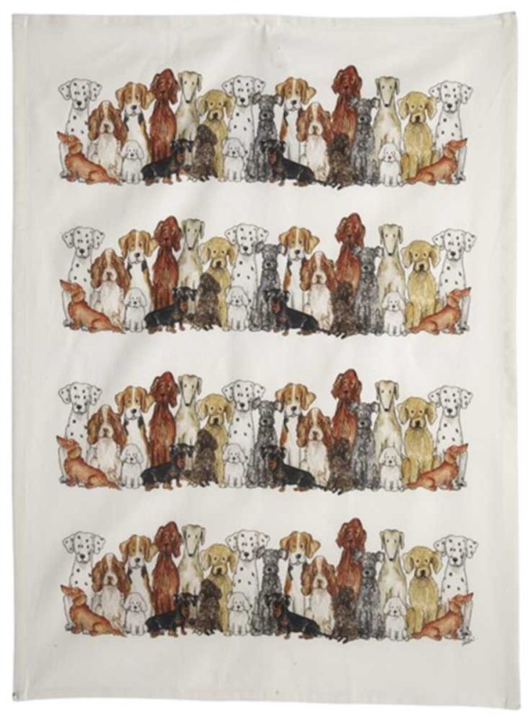 Viskestykke med hunde