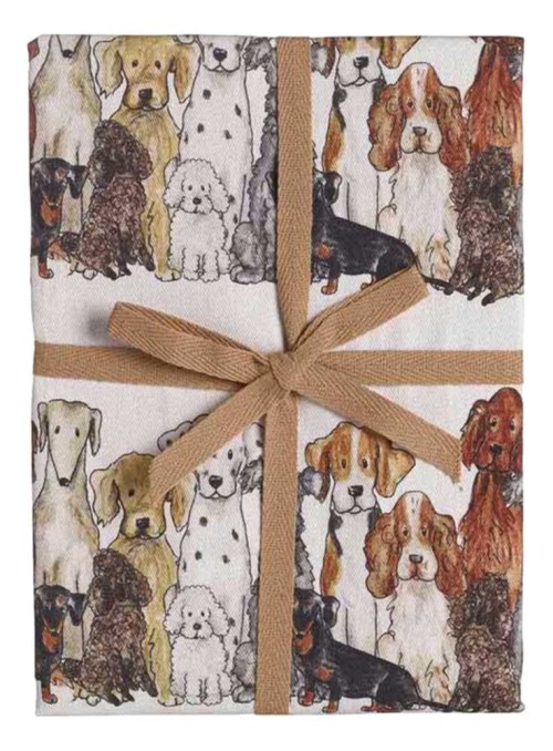 Viskestykke med hunde