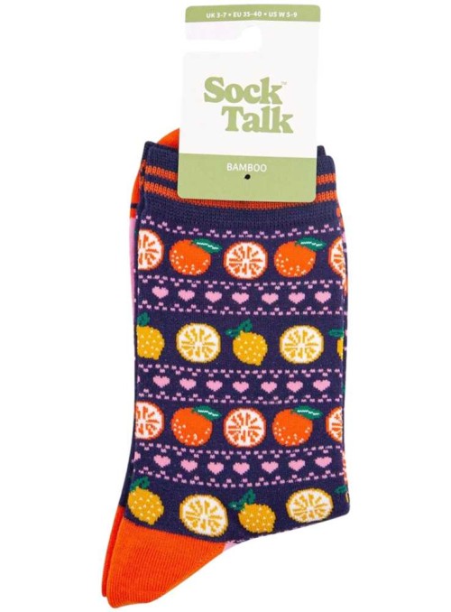 Bambus strømper citrus, dame, fra Sock Talk