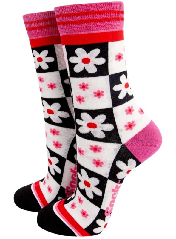 Bambus strømper Blomster, dame, fra Sock Talk