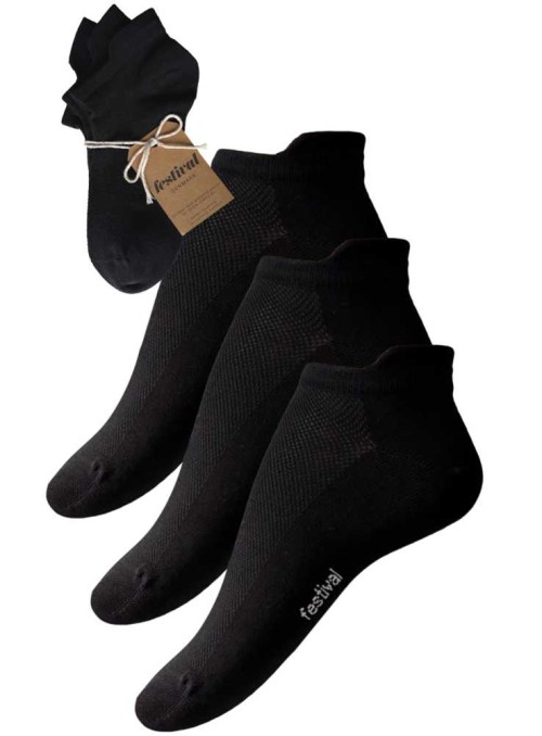 Bambus sneakers strømper footies med hælkap