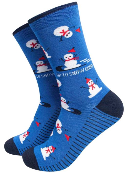 Bambus strømper snemand, herre, fra Sock Talk
