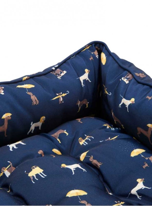 Hundekurv med print Box Bed fra Joules