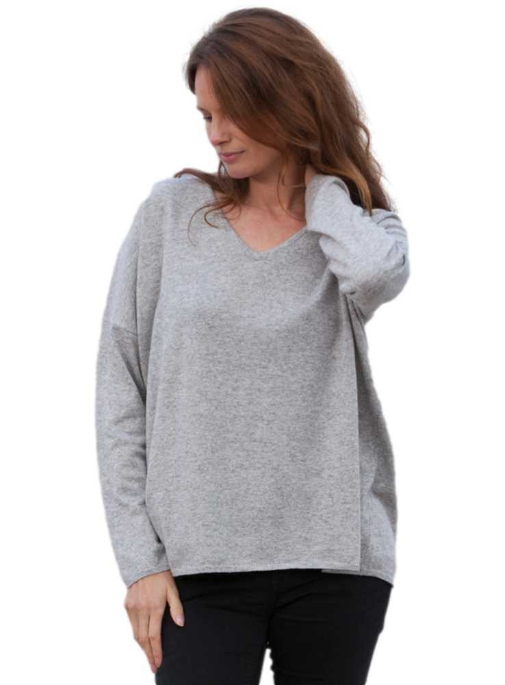 Anstændig forlænge Supermarked Strik sweater Stella V Iceland fra Gorridsen Design med V-hals