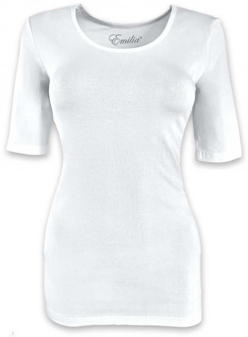 Basis T-shirt af bomuld hvid