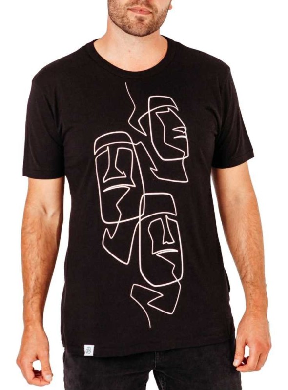 Bambus T-shirt med print, unisex