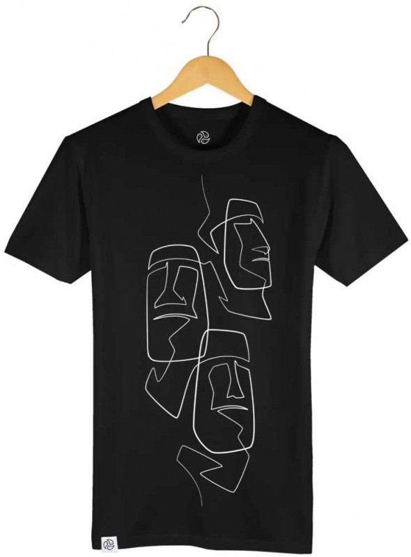 Bambus T-shirt med print, unisex