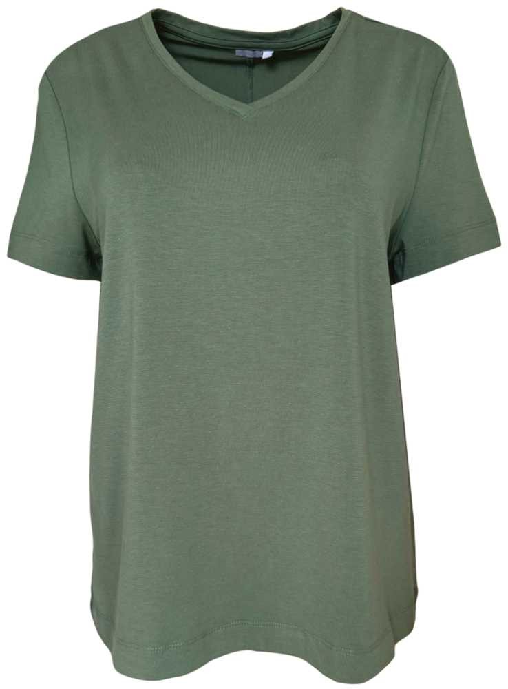 Bambus basis T-shirt med V-hals dame, grn