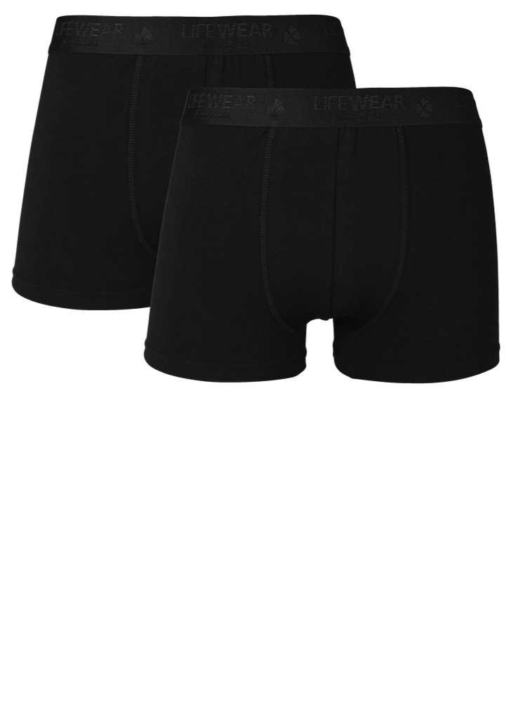 2 PAK Bambus herre sorte boxer shorts